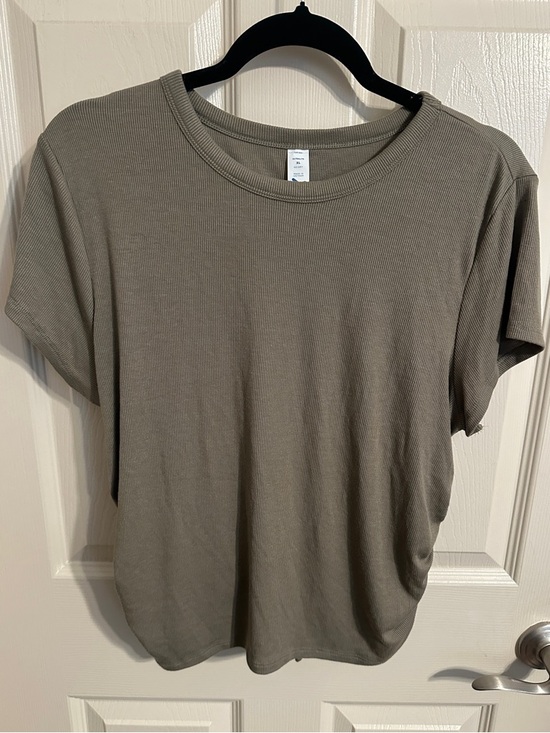 Old Navy Tops - Old Navy Ultralite Go-Dry Short Sleeve Ribbed Drawstring Open Back Top, Green,XL